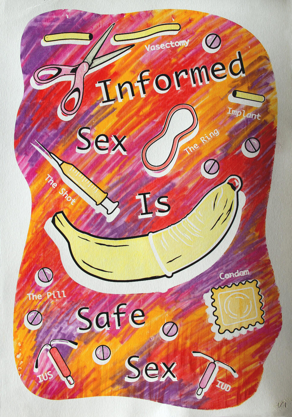 Know your Birth Control Options (Monotype Edition) - 12" x 18" - 2023