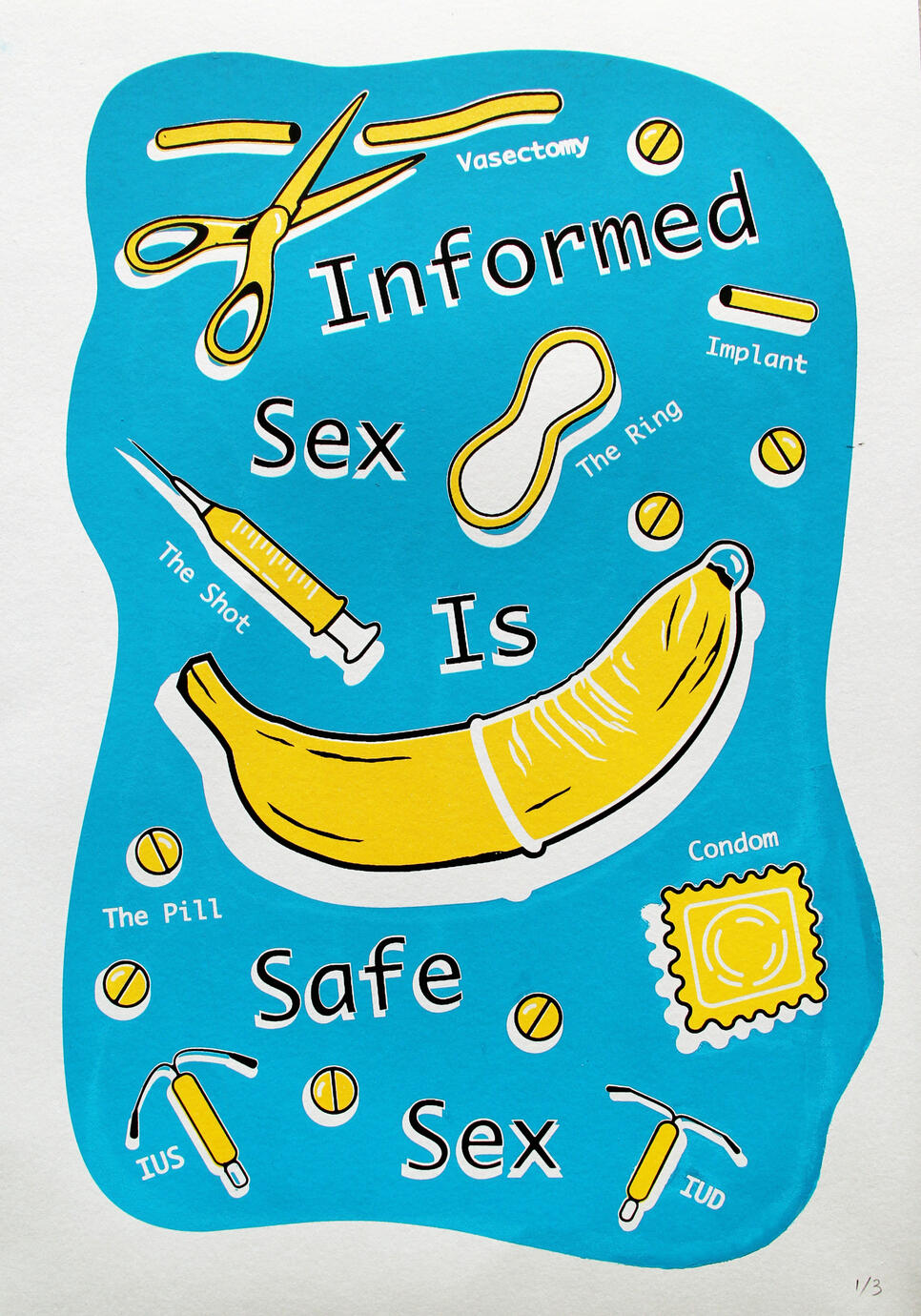 Know your Birth Control Options (Screen Print Edition 1/3) - 14" x 20" - 2023