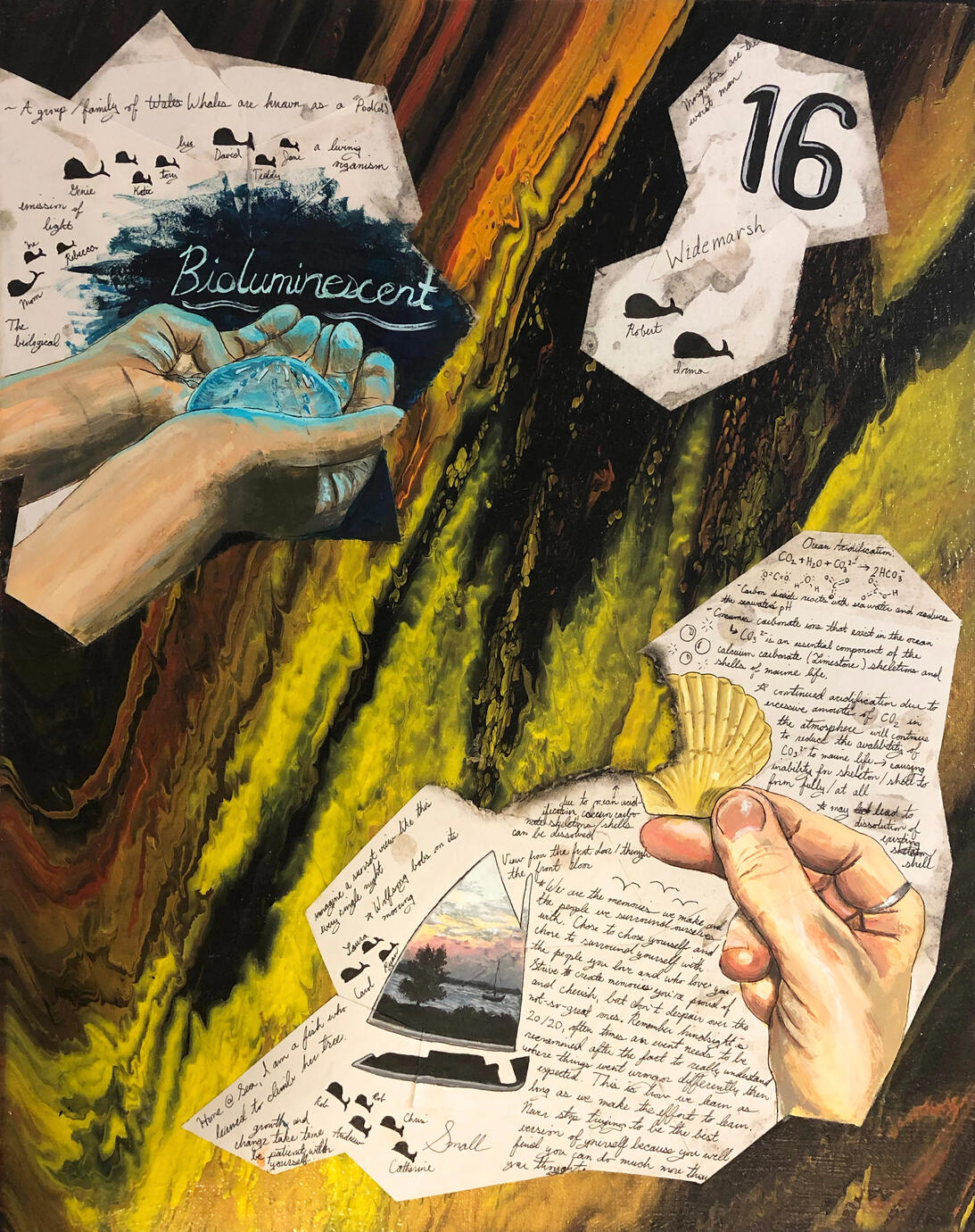 Narrative of Ocean Acidification - 18" x 24" - 2020